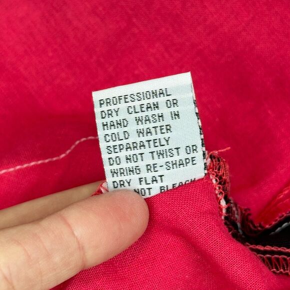 Lisa Rene Tunic Small Pink Colorblock Linen Layer Lagenlook Wearable Artsy Boho - Picture 14 of 14